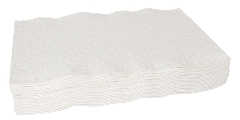 Vaskekludepapir 6-lags flad 19 x 19 cm / 1000