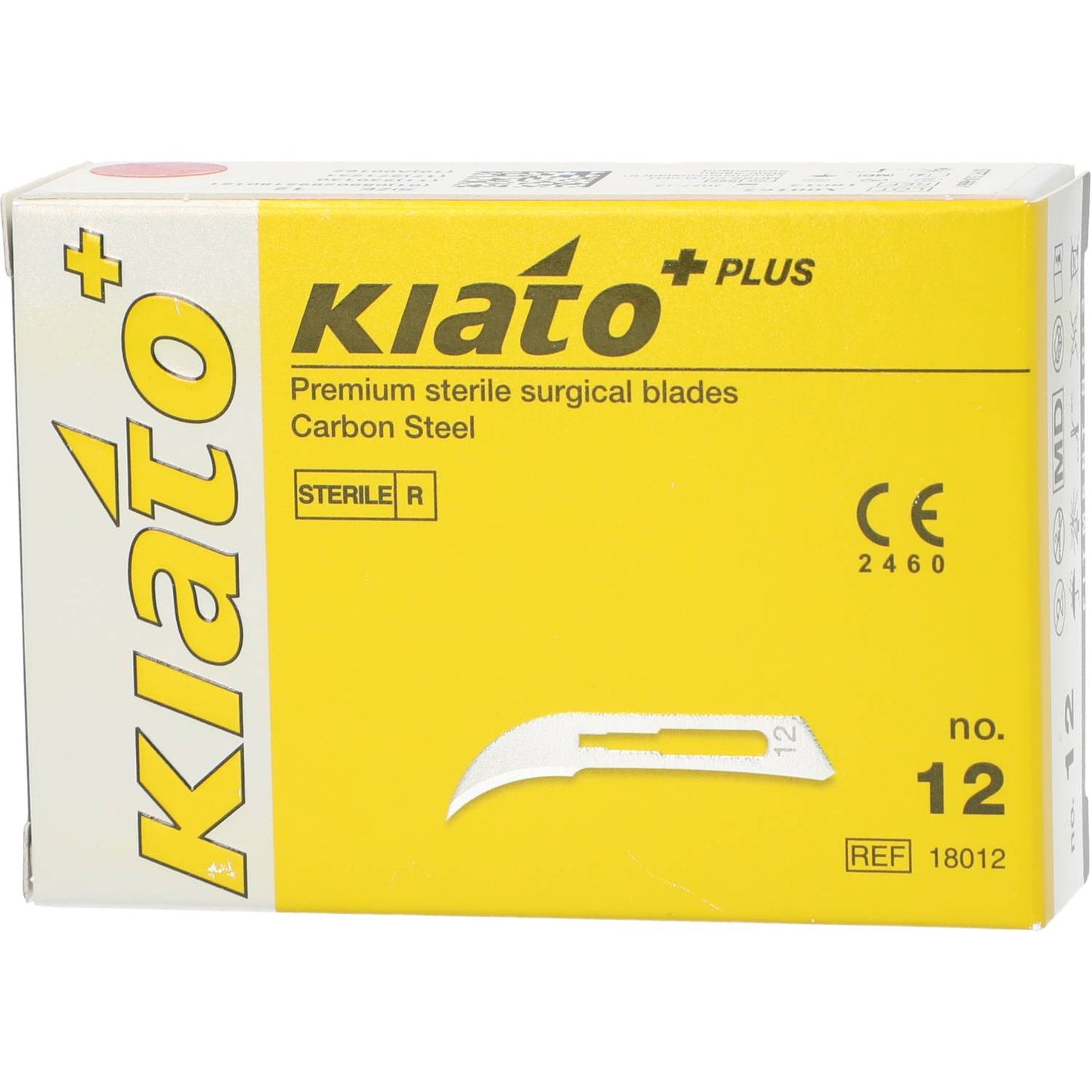 Knivblad Kiato Engangs Kulstofstål Sterilt Nr. 12 / 100