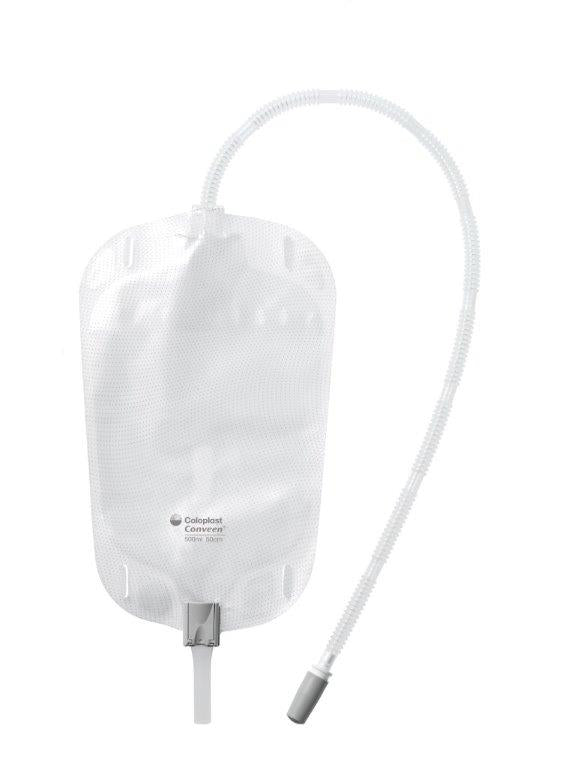 Urinopsamlingspose Conveen benpose 500ml 50cm slange afskåret / 30