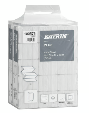 Papirhåndklæde Katrin Plus Z-Weight OneStop M 2-lags / 3024