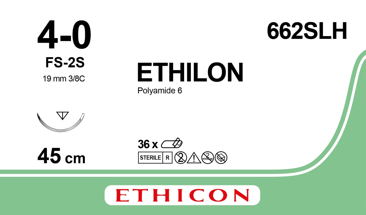 Ethilon Sutur 4-0 FS-2S 45cm Sort / 36