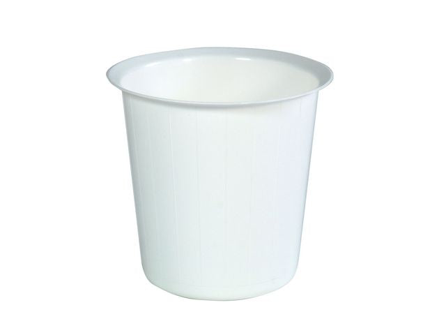 Papirkurv rund 22L hvid