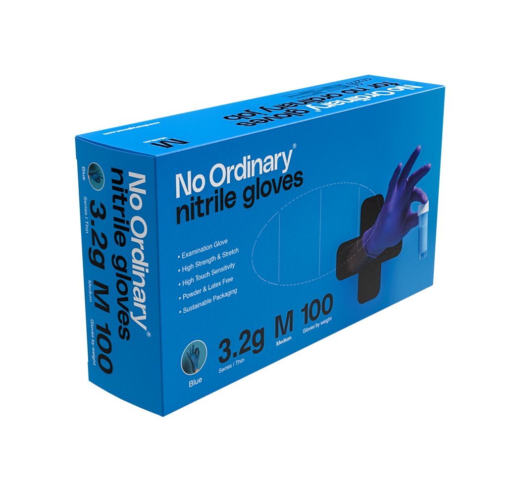 Nitrilhandske No Ordinary Blue M / 100
