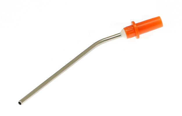 Øresugningsrør i metal 2,5 x 80 mm orange rundt nav / 30 stk.