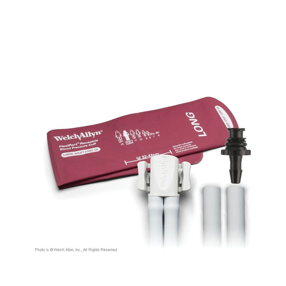 Welch Allyn manchet med 2 slanger, Flexiport, stor, voksen, 32-43 cm