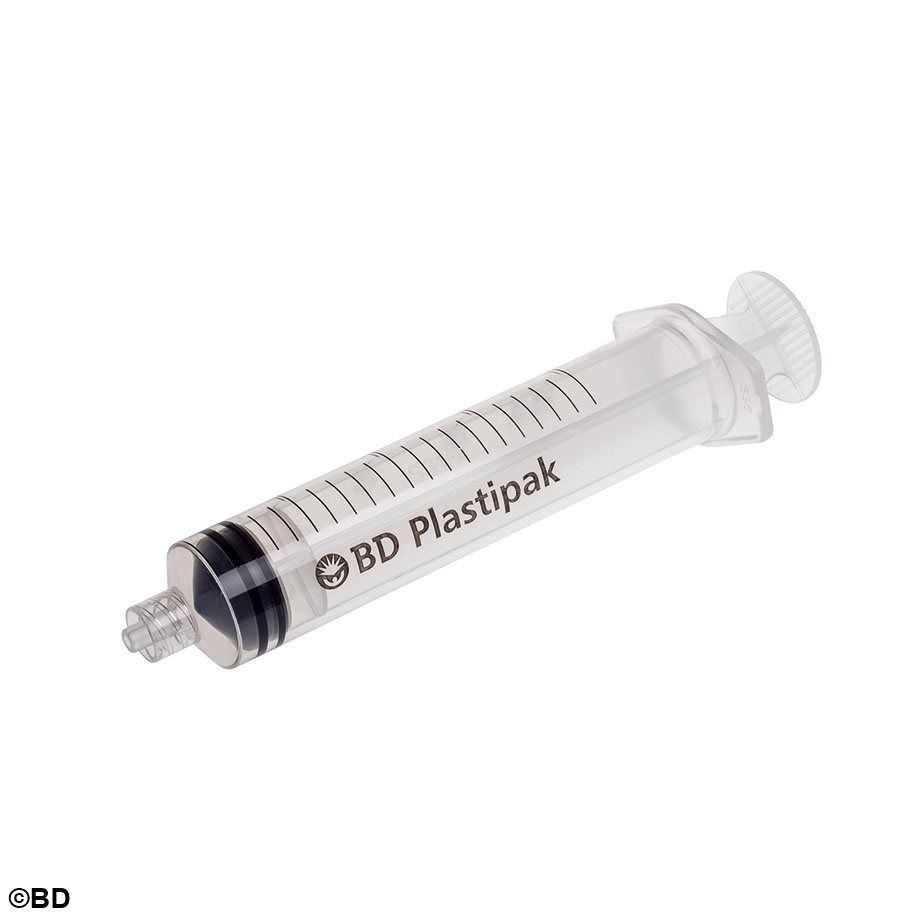 Sprøjte 3-komponent BD Plastipak Luer-Lock/Centret 20ml / 120