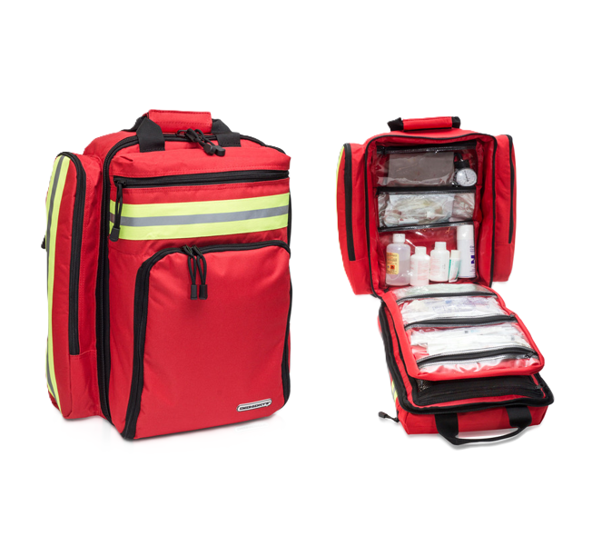 Nødtaske Rygsæk Rød med Stoff