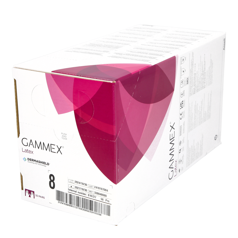 Kirurgisk handske Gammex Latex Størrelse 8.0 / 50