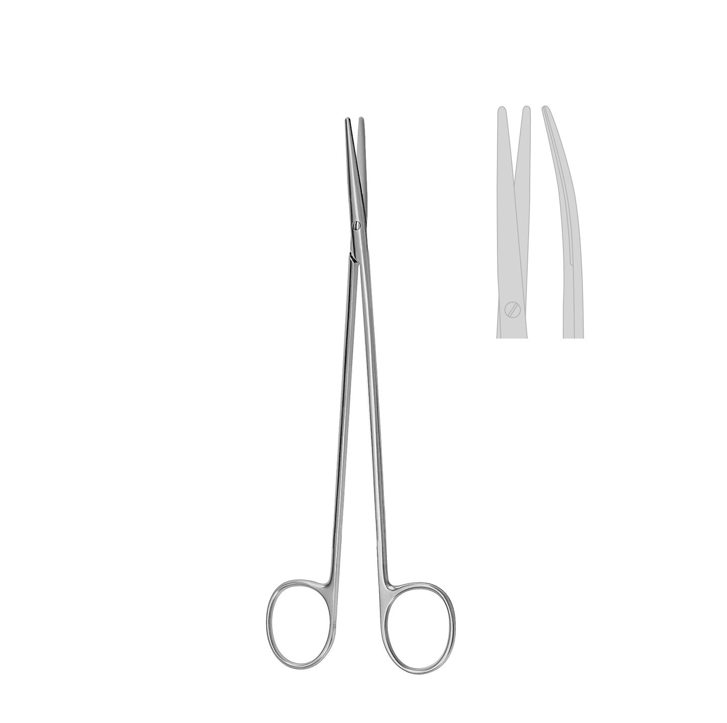 Saks bøjet Metzenbaum Fino 23cm Blunt / Blunt