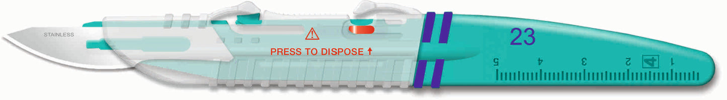 Skalpel/Kniv Kiato Sikkerhed Engangs Steril Nr. 23 / 10