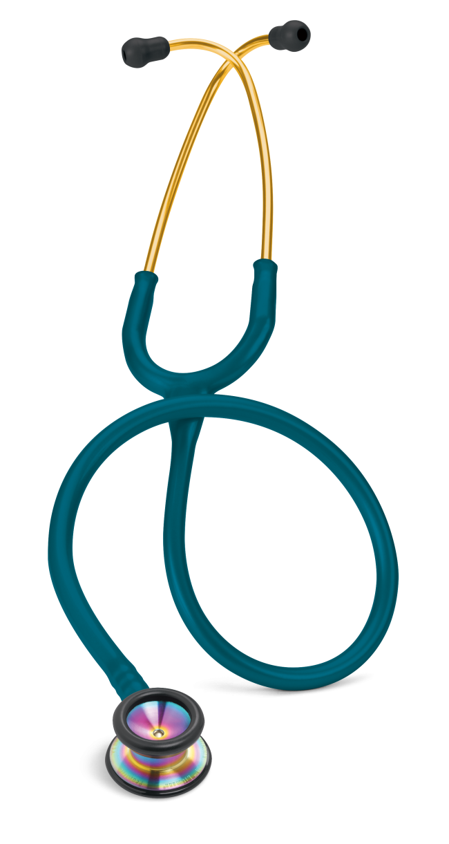 Stetoskop Littmann Classic II Pediatrics Caribisk blå/Regnbue