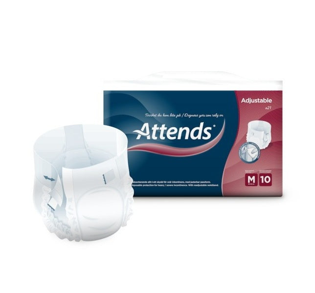 Inkontinensbeskyttelse Attends justerbar 10 M / 21