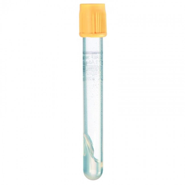 Venøs prøvetagningsrør Gul 5ml 13x100mm Koag/Gel / 100