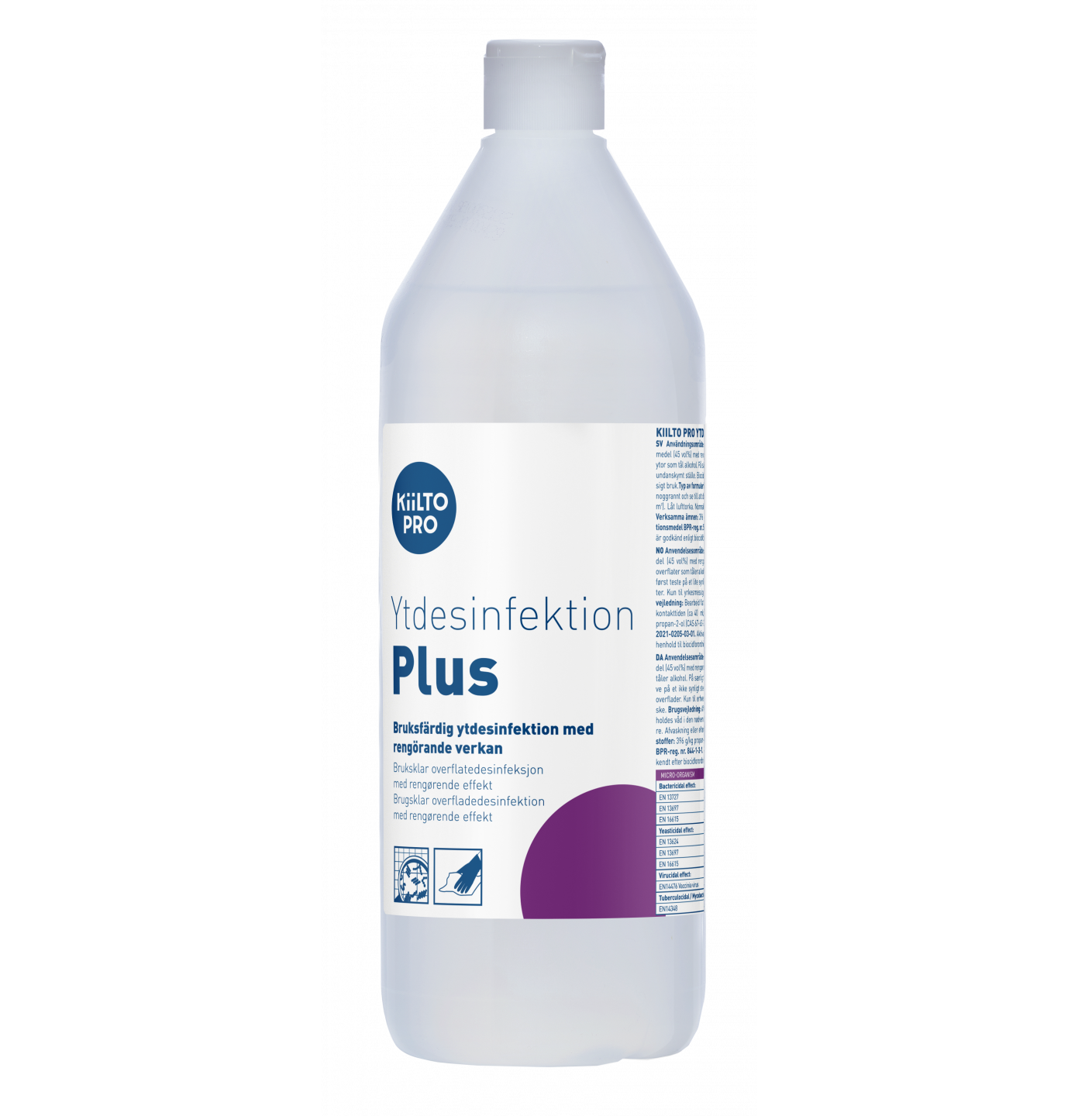 Overfladedesinfektion Dax Kiilto Pro Plus 1L