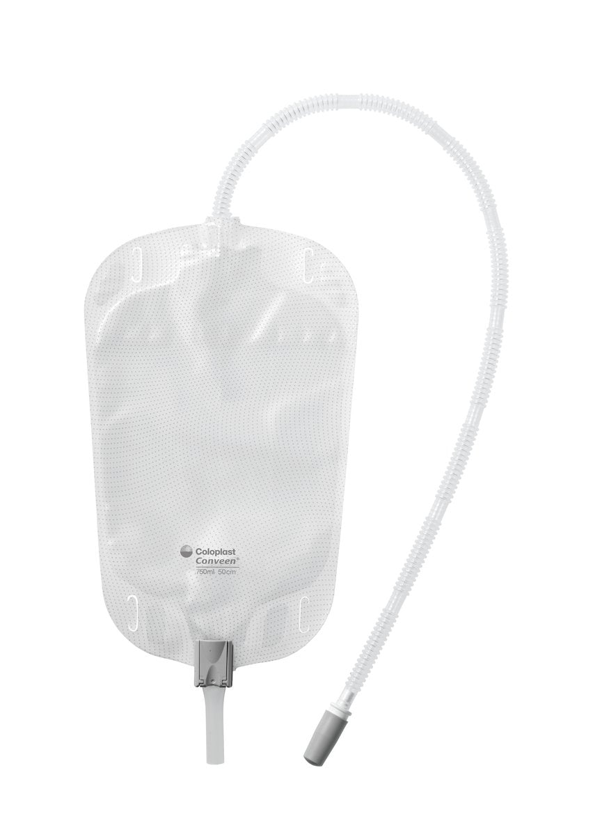 Urinopsamlingspose Conveen benpose 750ml 50cm slange afskåret / 30