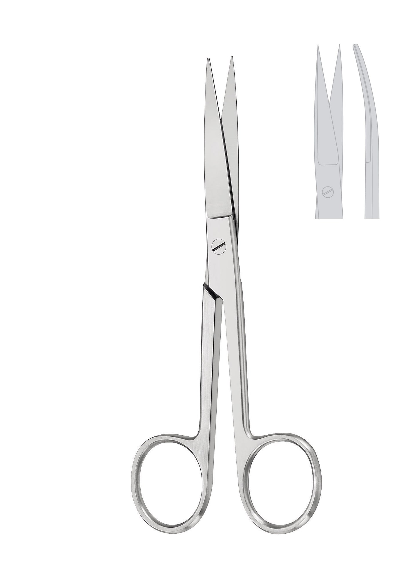 Saks buet 11,5 cm spids / spids