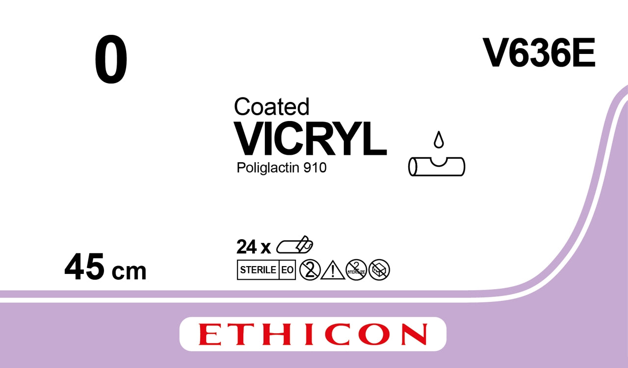 Vicryl Ligatur 0 3x45cm Lilla / 24