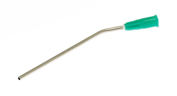 Øreaspirator metal 2,0 x 100 mm grøn luer-lock / 30