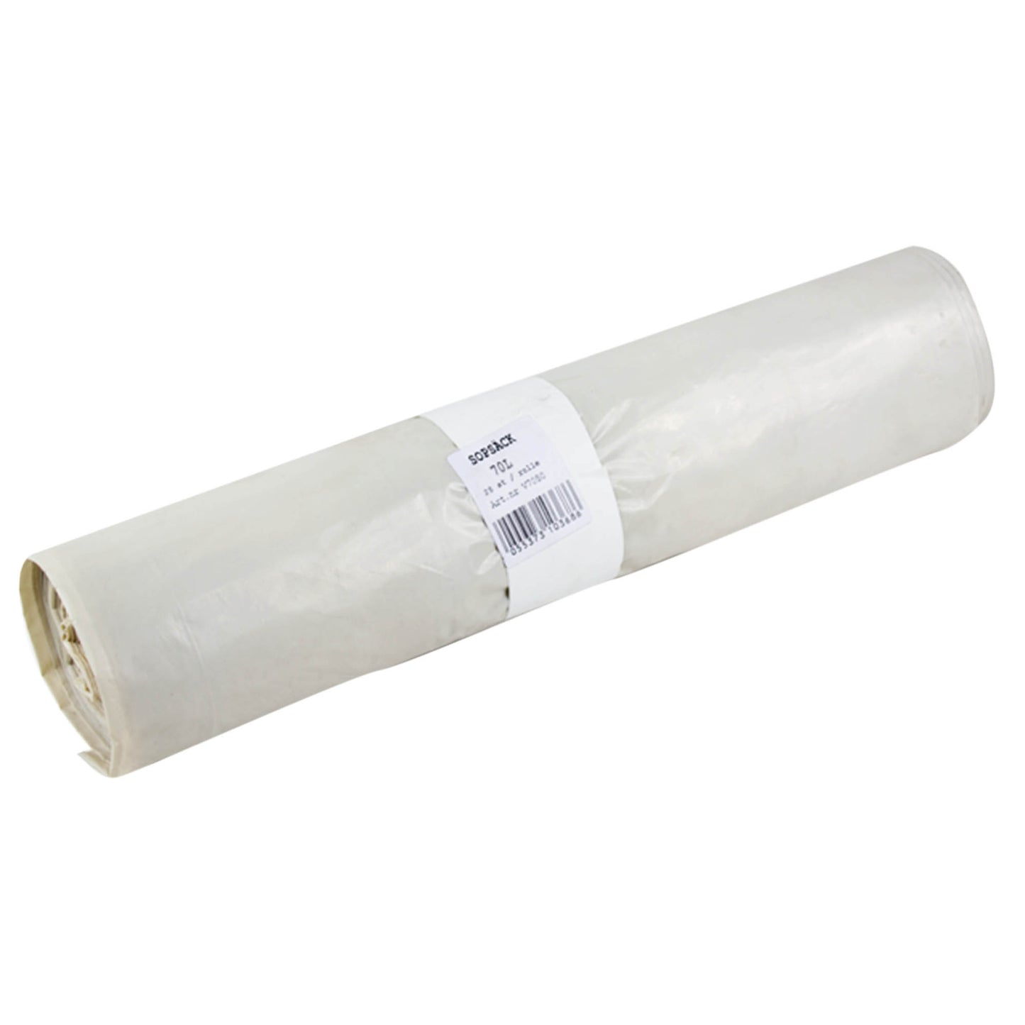 Affaldssæk 70L Hvid 60 x 90cm 50my / 25