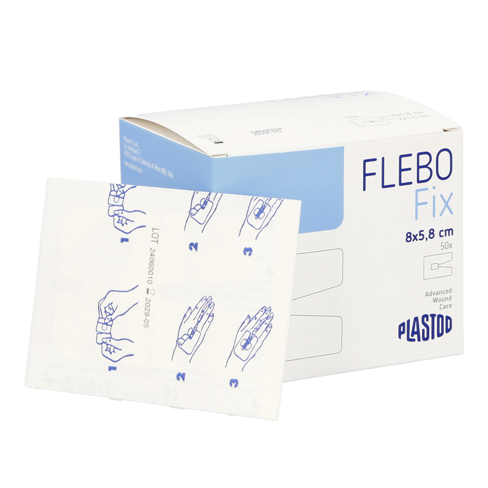Bluebird Flebo Fix IV-forbinding 8 x 5,8 cm / 50 stk.