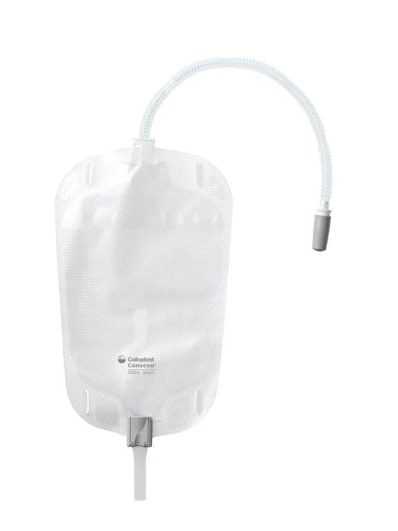 Urinopsamlingspose Conveen benpose 500ml 30cm slange afskåret / 30