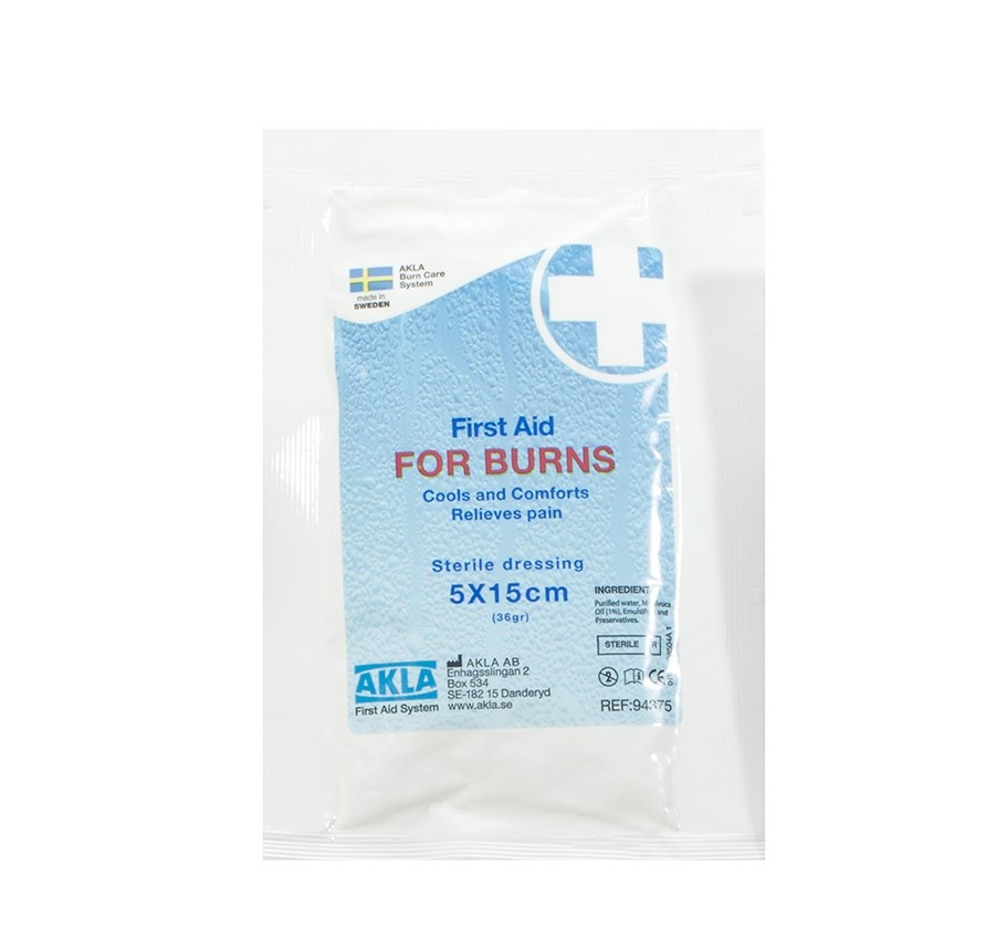 Brandkompress til forbrændinger 5 x 15 cm