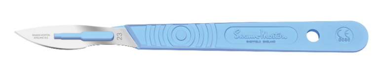 Skalpel/Kniv Swann-Morton Steril Engangskniv nr. 23 / 10