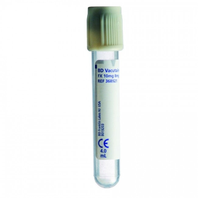 Venøs prøvetagningsrør Grå 4ml 13x75mm Na-Fluorid/Oxalat / 100