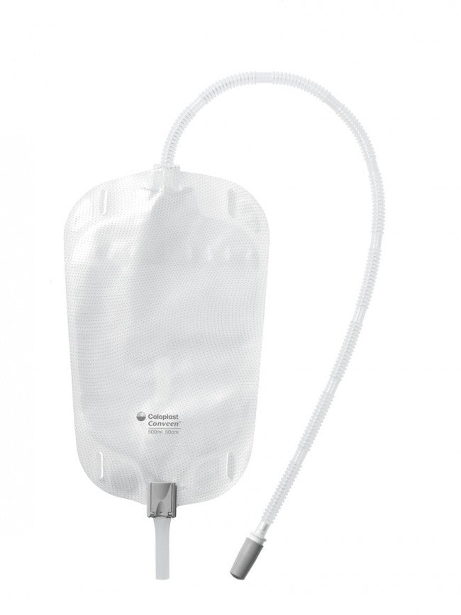 Urinopsamlingspose Conveen benpose 350ml 30cm slange afskåret / 30