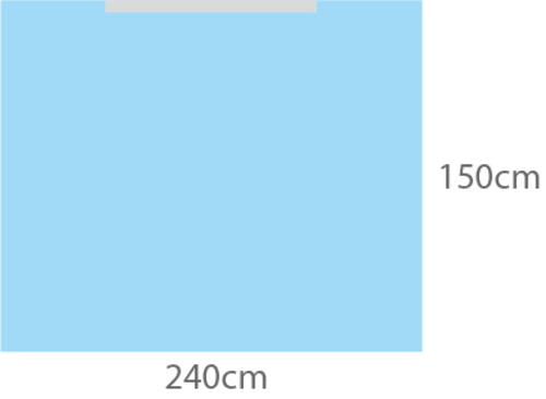Operationsklud Coverline Adhesive 2-lags 150 x 240 cm / 25
