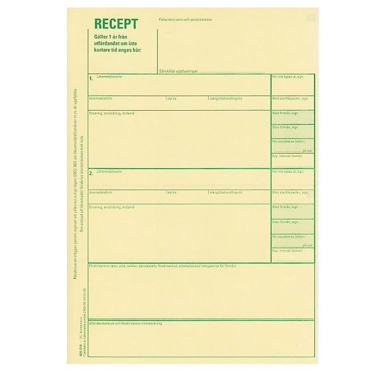 Opskrift Neutral løsblad A5 / 100