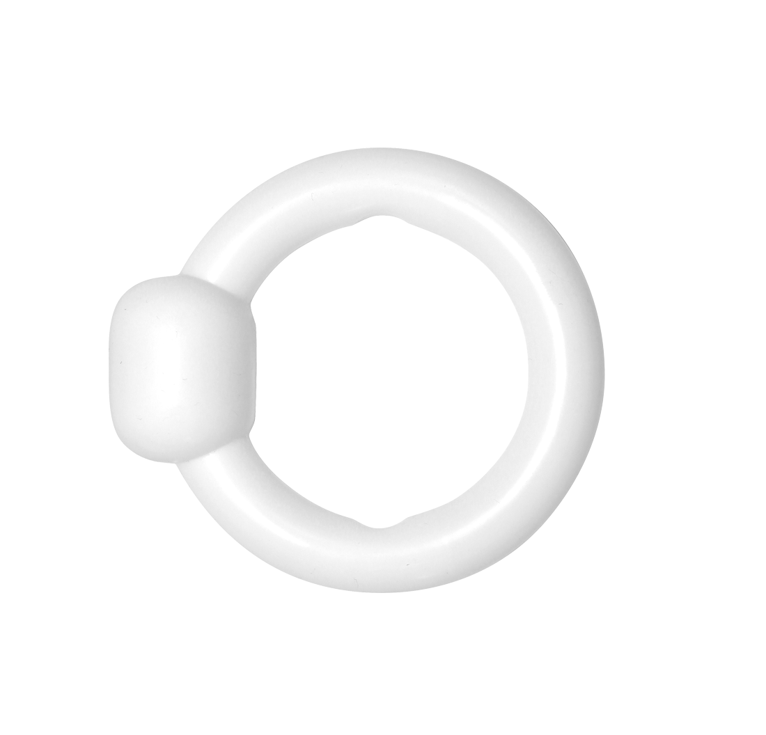 Livmoderring Silikone med Knap 43mm