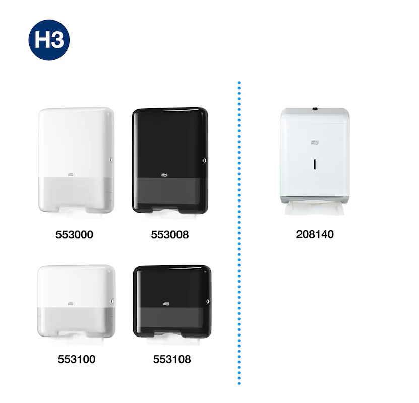 Håndklæde Tork Single Fold H3 Advanced 2-lags 23 x 23 cm / 3750