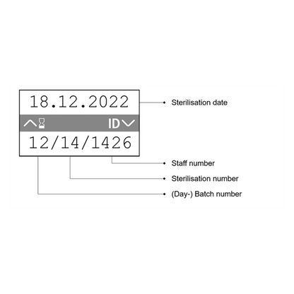 Etiketeringspistol MELAdoc Etiketteringsmaskine til sterile varer