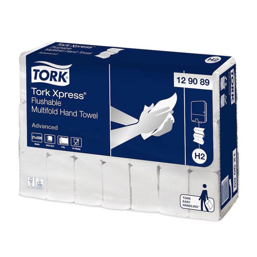 Tork Xpress Soft Z-fold håndklæde 2-lags, nedskylbar / 4200