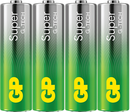 Batteri GP Super Alkaline 15A/LR6 AA / 4 stk.