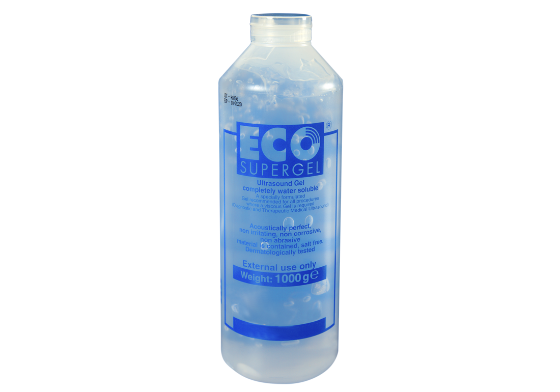 Ultralydsgel ECO Supergel Blå farvet 1L