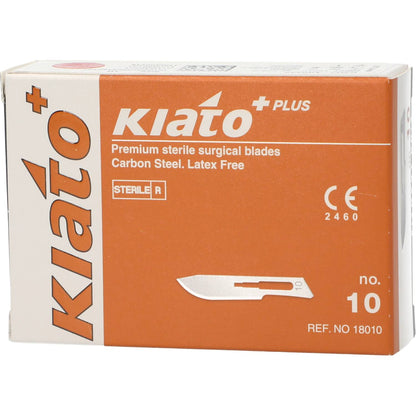 Knivblad Kiato Engangs Kulstofstål Sterilt Nr. 10 / 100
