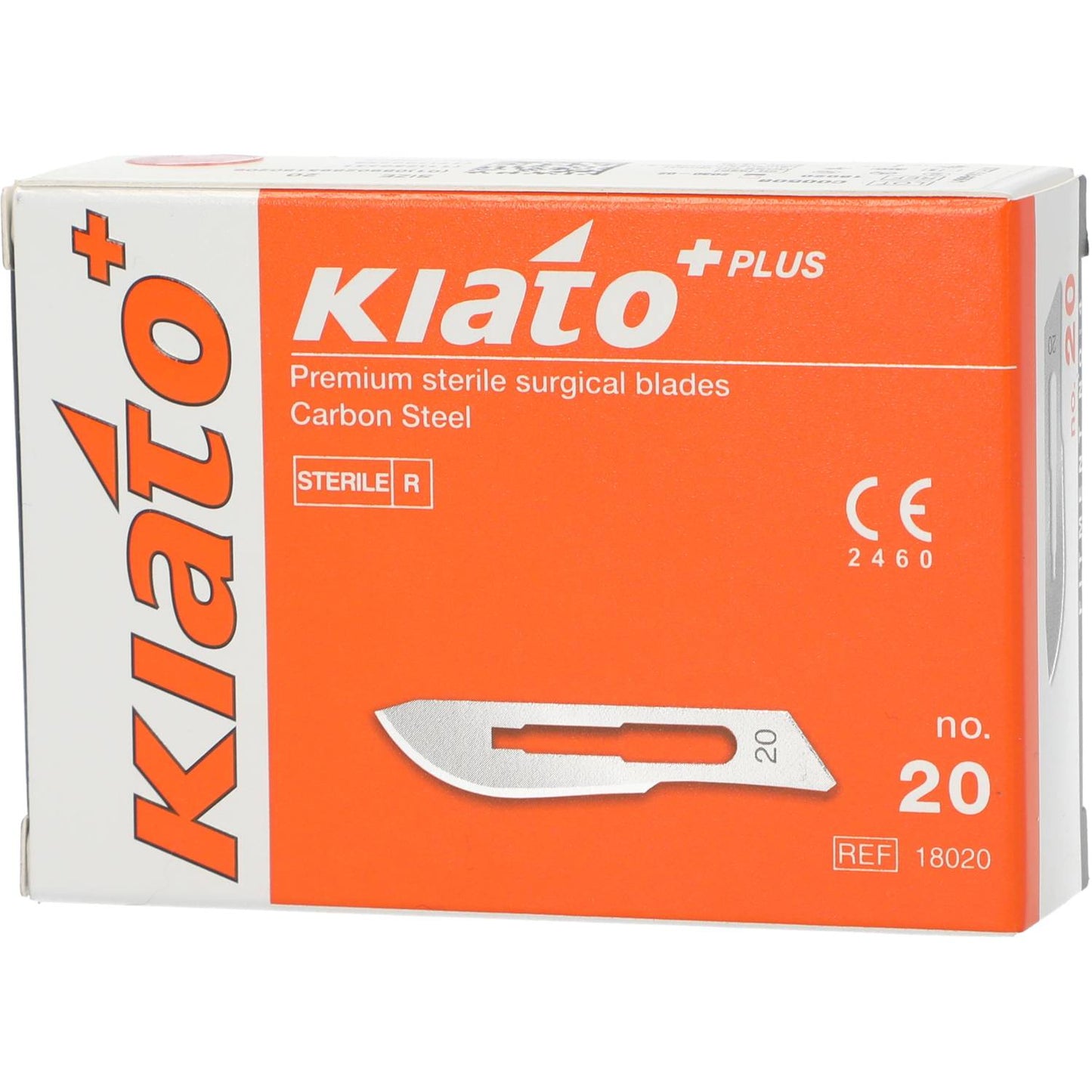 Knivblad Kiato Engangs Kulstofstål Sterilt Nr. 20 / 100