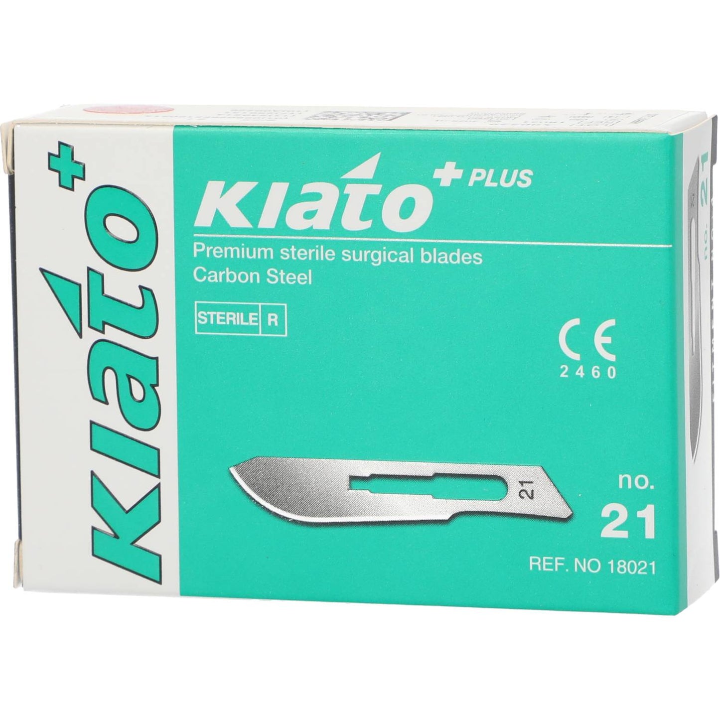 Knivblad Kiato Engangs Kulstofstål Sterilt Nr. 21 / 100
