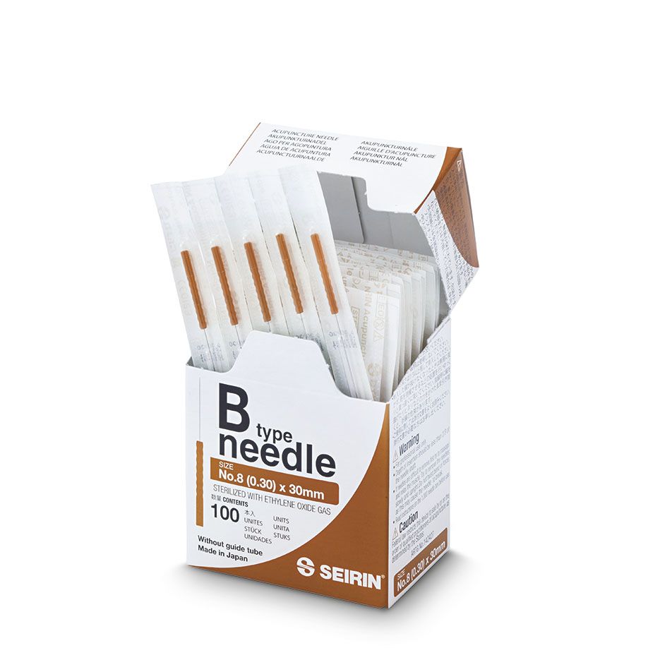 Akupunkturnål Seirin Type B 0,30 x 30 mm / 100