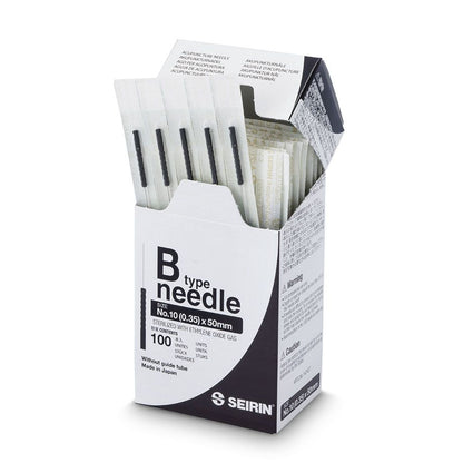 Akupunkturnål Seirin Type B 0,35 x 50 mm / 100 stk.