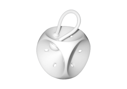 Livmoderring Silikone Terning med drænhul 25 mm