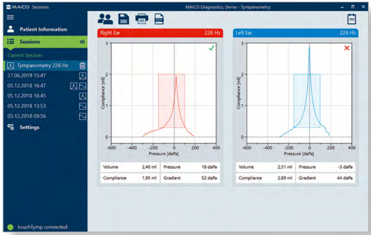 Softwaresession til audiometer Maico