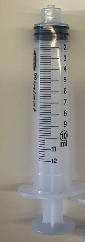 Sprøjte 3-komponent Bluebird sæt Luer-Lock/Centreret 10ml 0,2ml Graduering / 100