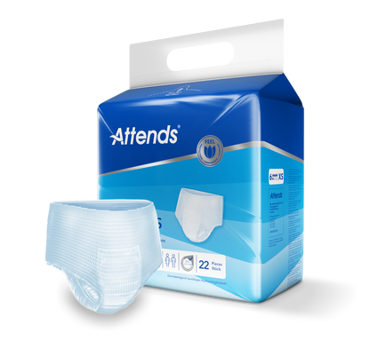 Inkontinensindlæg Attends Pull-Ons 6 XS / 22