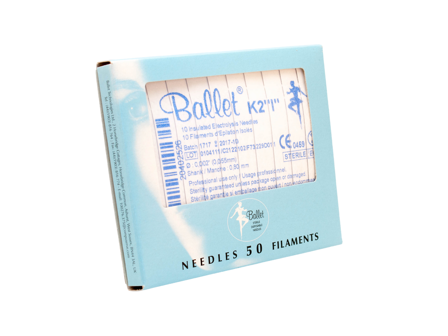 Epileringsnål Ballet Isoleret K-håndtag Størrelse 3 / 50