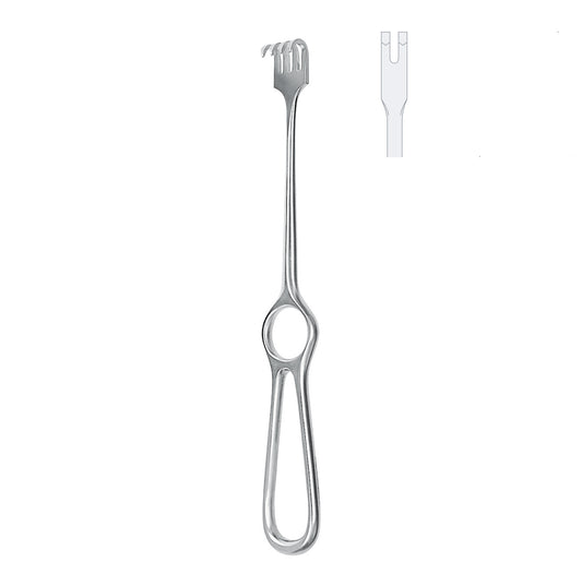 Sårkrog Koche skarp 2-klo 22cm