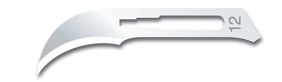 Knivblad Kiato Engangs Kulstofstål Sterilt Nr. 12 / 100