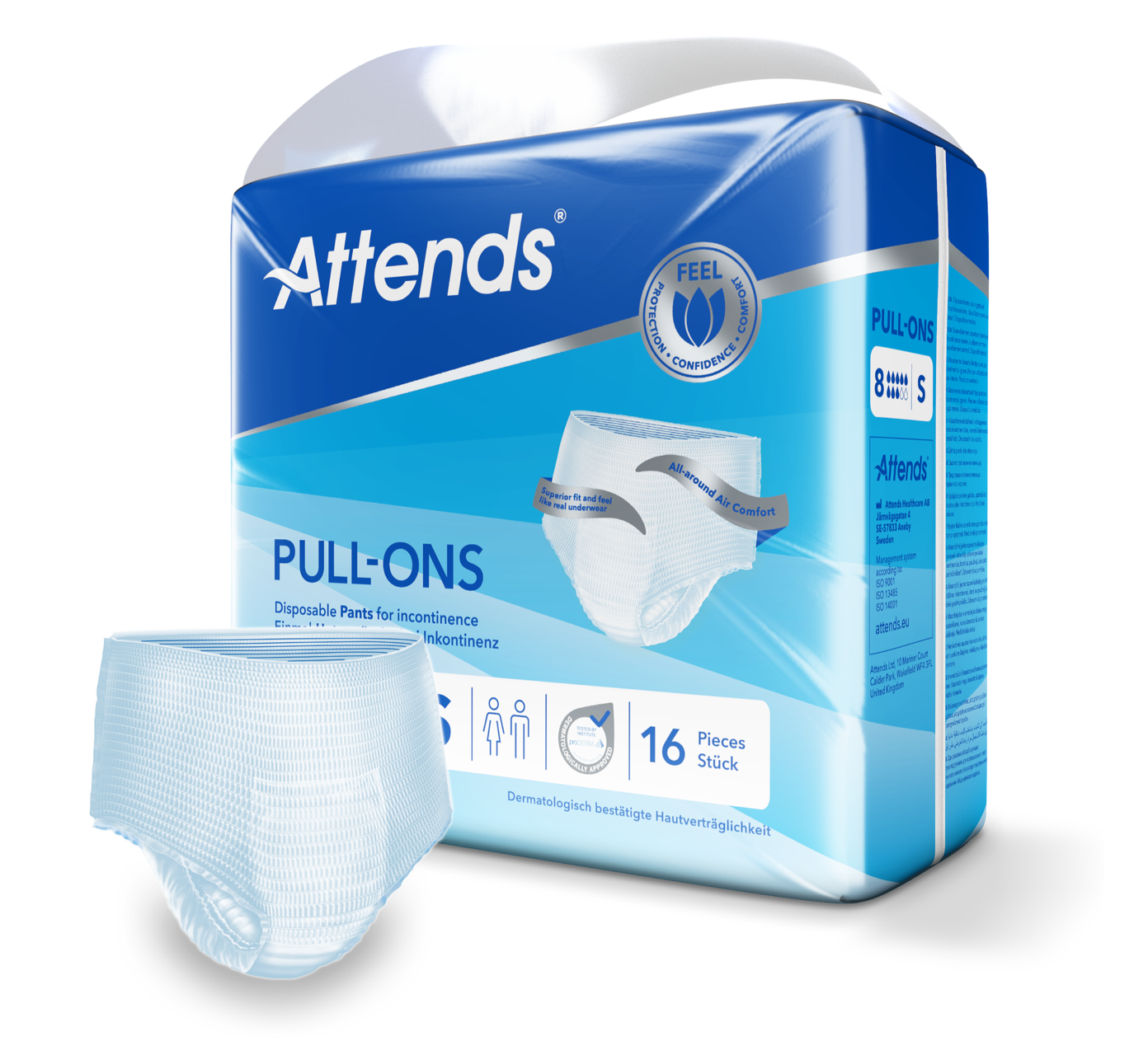 Inkontinensindlæg Attends Pull-Ons 8 stk. / 16